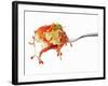 Pasta and Squirted Tomato Sauce on a Fork-Kröger & Gross-Framed Photographic Print