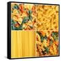 Pasta Collage-igabriela-Framed Stretched Canvas