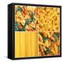 Pasta Collage-igabriela-Framed Stretched Canvas