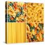 Pasta Collage-igabriela-Stretched Canvas
