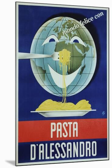 Pasta D'Alessandro Poster-Paolo Garretto-Mounted Premium Giclee Print