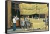 Pasta Drying, Italy-null-Framed Stretched Canvas