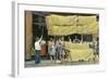 Pasta Drying, Italy-null-Framed Art Print