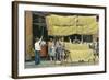 Pasta Drying, Italy-null-Framed Art Print