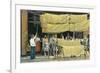 Pasta Drying, Italy-null-Framed Art Print