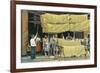 Pasta Drying, Italy-null-Framed Art Print