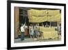 Pasta Drying, Italy-null-Framed Art Print