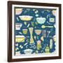 Pasta Party-Joanne Paynter Design-Framed Giclee Print