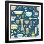 Pasta Party-Joanne Paynter Design-Framed Giclee Print