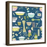 Pasta Party-Joanne Paynter Design-Framed Giclee Print