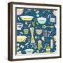 Pasta Party-Joanne Paynter Design-Framed Giclee Print