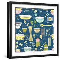 Pasta Party-Joanne Paynter Design-Framed Giclee Print