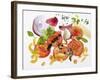 Pasta, Tomatoes, Herbs, Spices, Onions, Garlic-Karl Newedel-Framed Photographic Print