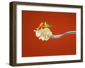 Pasta with Vegetables on a Fork-Kröger & Gross-Framed Photographic Print