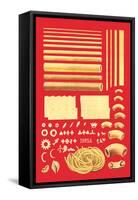 Pasta-null-Framed Stretched Canvas