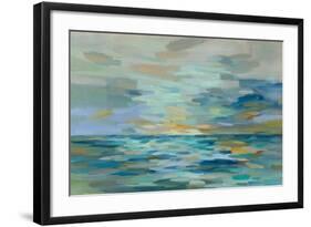 Pastel Blue Sea-Silvia Vassileva-Framed Art Print