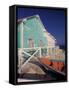 Pastel Building, Gran Roques, Los Roques, Venezuela-Stuart Westmoreland-Framed Stretched Canvas