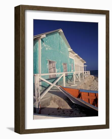 Pastel Building, Gran Roques, Los Roques, Venezuela-Stuart Westmoreland-Framed Photographic Print