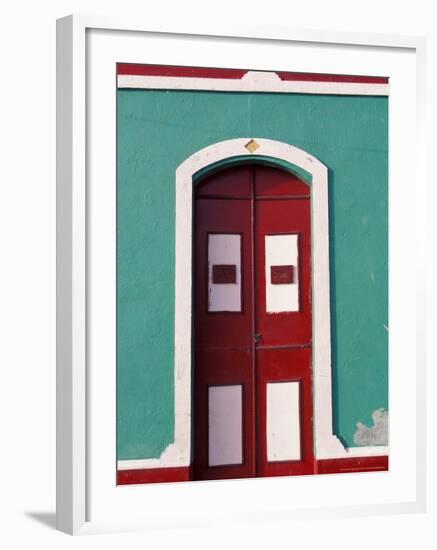 Pastel Buildings, Gran Roques, Los Roques, Venezuela-Stuart Westmoreland-Framed Photographic Print