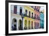 Pastel Buildings Near City Center, Havana, Cuba-Bill Bachmann-Framed Photographic Print