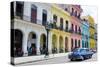 Pastel Buildings Near City Center, Havana, Cuba-Bill Bachmann-Stretched Canvas