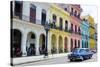 Pastel Buildings Near City Center, Havana, Cuba-Bill Bachmann-Stretched Canvas