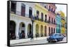 Pastel Buildings Near City Center, Havana, Cuba-Bill Bachmann-Framed Stretched Canvas