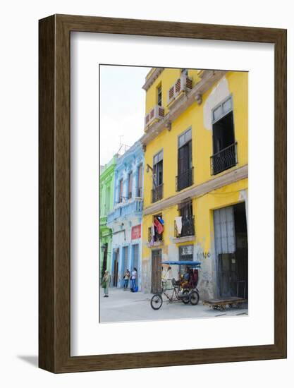 Pastel Buildings Near City Center, Havana, Cuba-Bill Bachmann-Framed Photographic Print