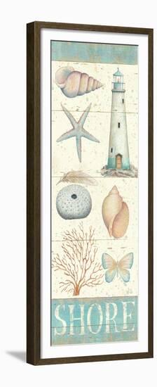 Pastel Coast Panel II-Daphne Brissonnet-Framed Premium Giclee Print