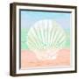 Pastel Coastal 1-Alonza Saunders-Framed Art Print