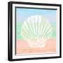Pastel Coastal 1-Alonza Saunders-Framed Art Print