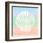 Pastel Coastal 1-Alonza Saunders-Framed Art Print