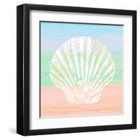 Pastel Coastal 1-Alonza Saunders-Framed Art Print