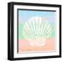 Pastel Coastal 1-Alonza Saunders-Framed Art Print