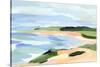 Pastel Coastline I-Annie Warren-Stretched Canvas