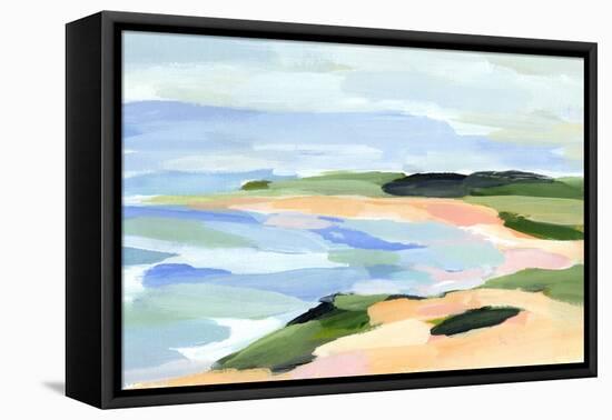 Pastel Coastline I-Annie Warren-Framed Stretched Canvas