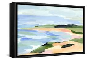 Pastel Coastline I-Annie Warren-Framed Stretched Canvas