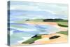 Pastel Coastline I-Annie Warren-Stretched Canvas