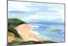 Pastel Coastline II-Annie Warren-Mounted Art Print