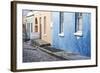 Pastel Colored Homes on Cobblestone Street in Bo-Kaap Residential District-Kimberly Walker-Framed Photographic Print