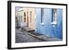 Pastel Colored Homes on Cobblestone Street in Bo-Kaap Residential District-Kimberly Walker-Framed Photographic Print