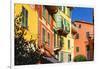 Pastel Colored Houses, Portofino, Liguria, Italy-George Oze-Framed Photographic Print