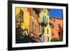 Pastel Colored Houses, Portofino, Liguria, Italy-George Oze-Framed Photographic Print