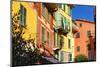 Pastel Colored Houses, Portofino, Liguria, Italy-George Oze-Mounted Photographic Print