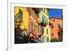 Pastel Colored Houses, Portofino, Liguria, Italy-George Oze-Framed Photographic Print