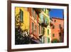 Pastel Colored Houses, Portofino, Liguria, Italy-George Oze-Framed Photographic Print