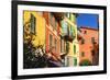 Pastel Colored Houses, Portofino, Liguria, Italy-George Oze-Framed Photographic Print