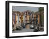 Pastel Coloured Houses Alongside a Canal in Burano, Venetian Lagoon, Venice, Veneto-James Emmerson-Framed Photographic Print