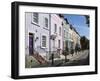 Pastel Coloured Terraced Houses, Bywater Street, Chelsea, London, England, United Kingdom, Europe-Stuart Black-Framed Photographic Print