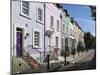 Pastel Coloured Terraced Houses, Bywater Street, Chelsea, London, England, United Kingdom, Europe-Stuart Black-Mounted Photographic Print